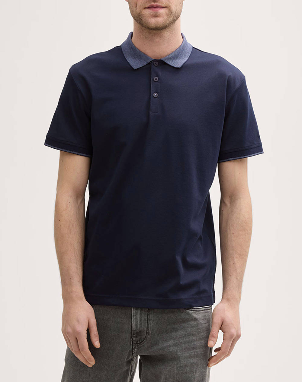 TOM TAILOR BASIC JERSEY POLO МЪЖКА ТЕНИСКА