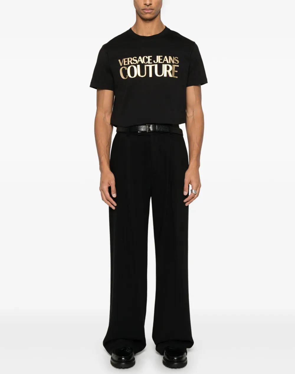 VERSACE JEANS 78GAHT05CJ00T 78UP600 S LOGO INSTIT THICKFOIL Мъжка тениска