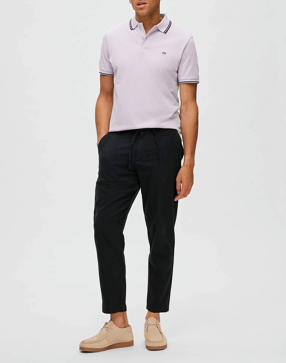 SELECTED SLH172-SLIMTAPE BRODY LINEN PANT NOOS