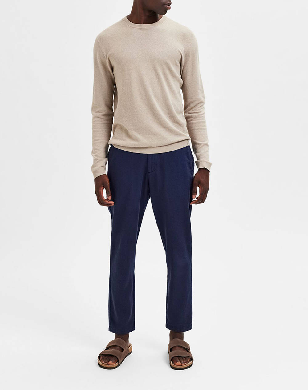 SELECTED SLH172-SLIMTAPE BRODY LINEN PANT NOOS