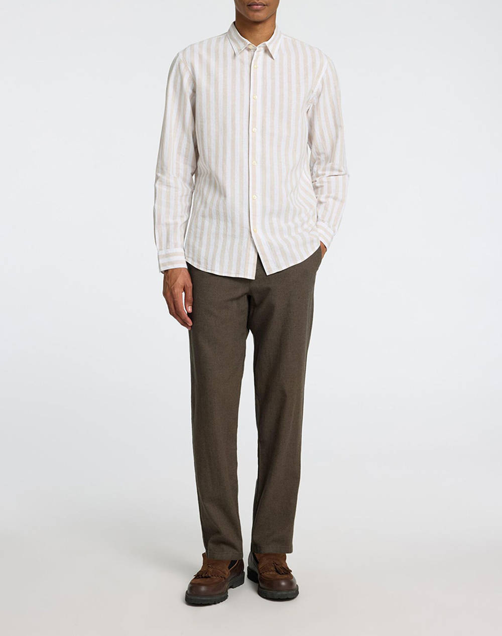 SELECTED SLH172-SLIMTAPE BRODY LINEN PANT NOOS
