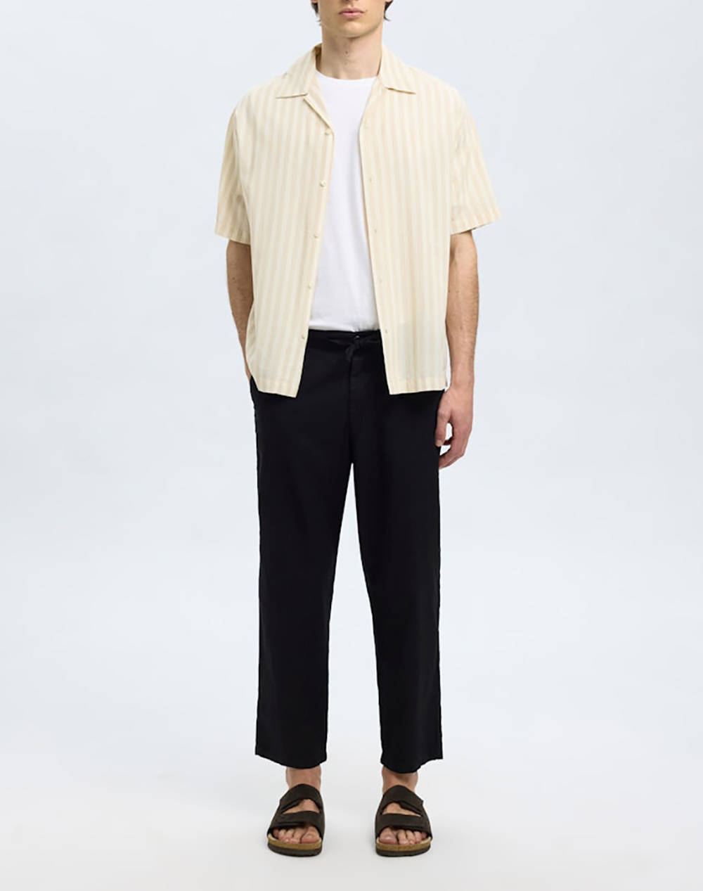 SELECTED SLH180 RELAXED CROPPED MAGNUS SUN PANT
