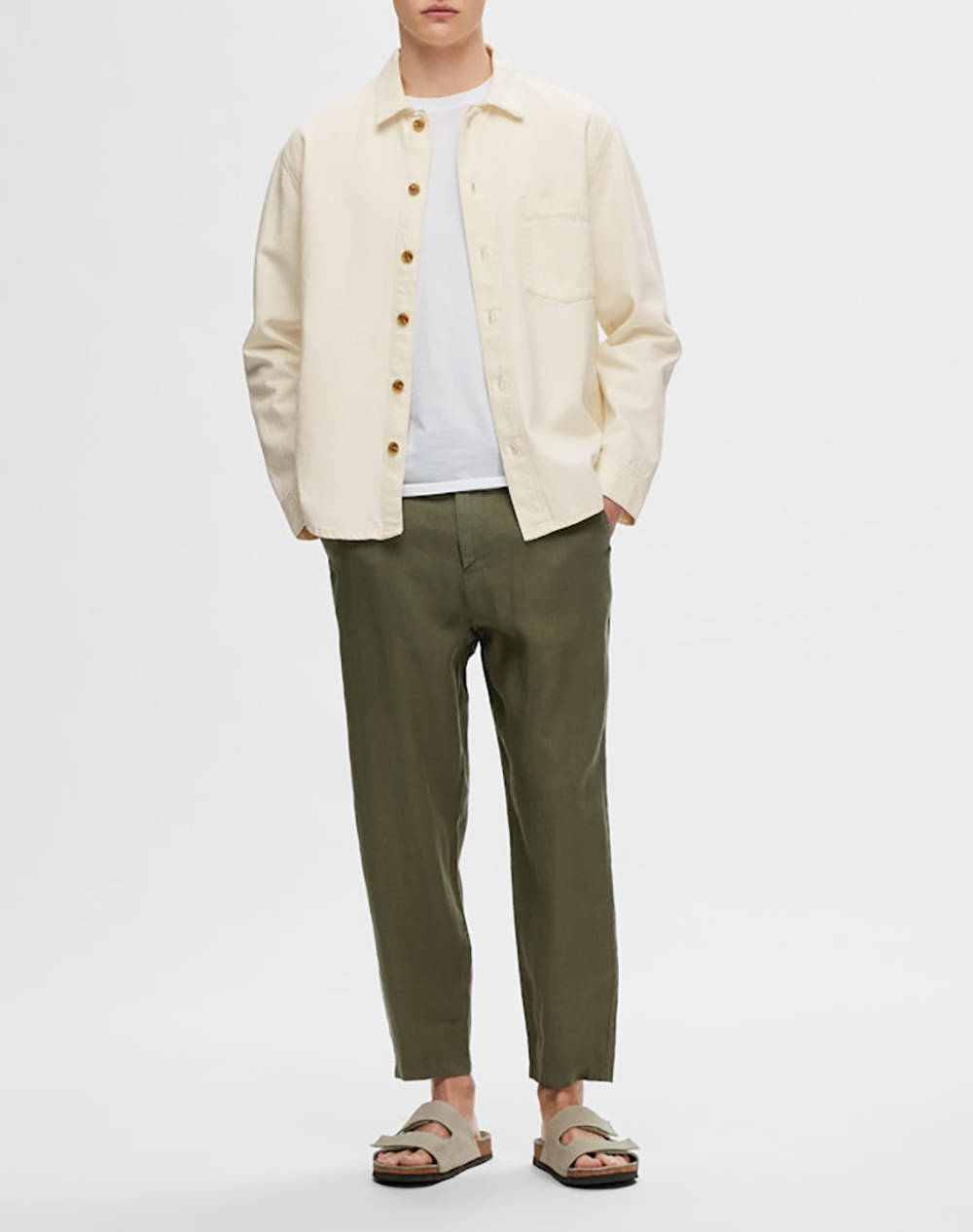 SELECTED SLH180 RELAXED CROPPED MAGNUS SUN PANT