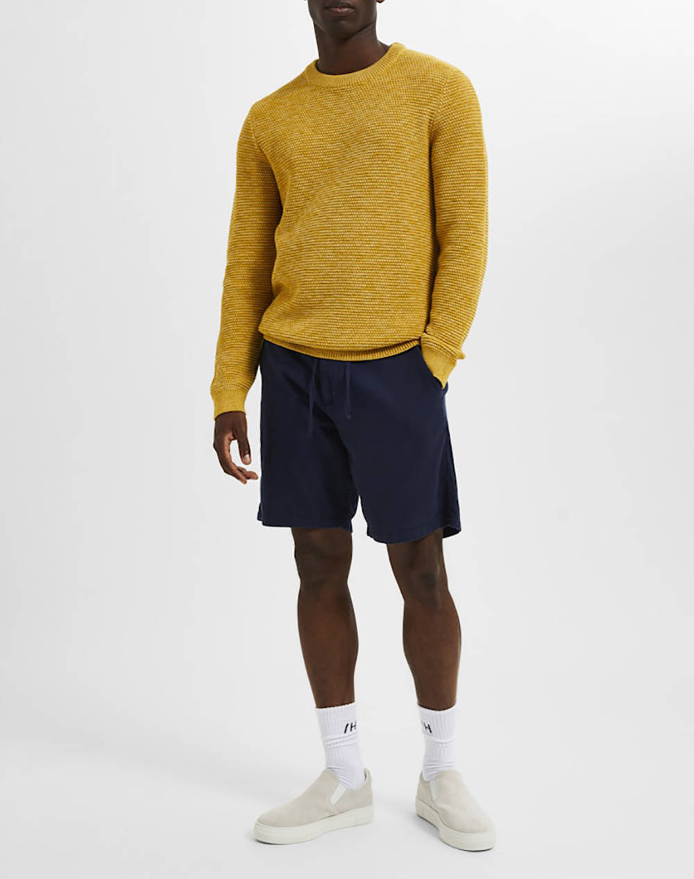 SELECTED SLHREGULAR-BRODY LINEN BLD SHORTS NOOS