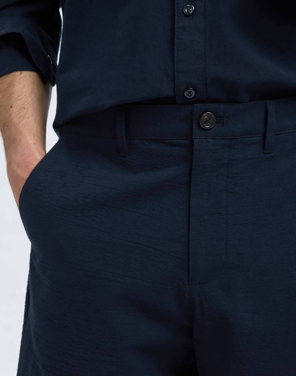 SELECTED SLHREGULAR-KARL SEERSUCKER SHORTS NOOS