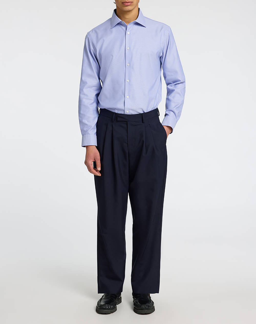 SELECETD SLHSLIM-LUX OXFORD SHIRT LS SPREAD NOOS