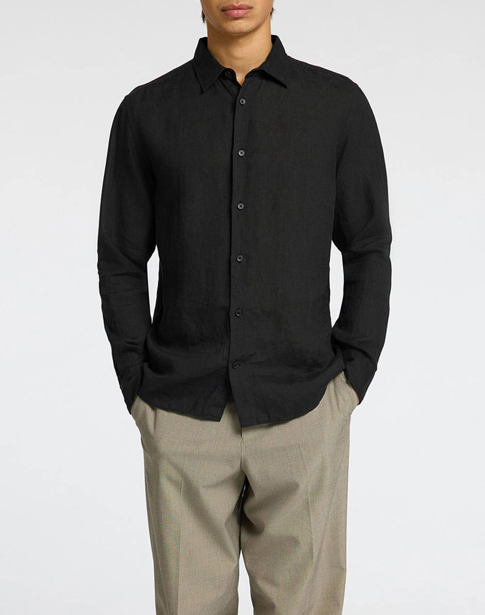 SELECTED SLHREGKYLIAN-LINEN SHIRT LS CLASSIC NOOS