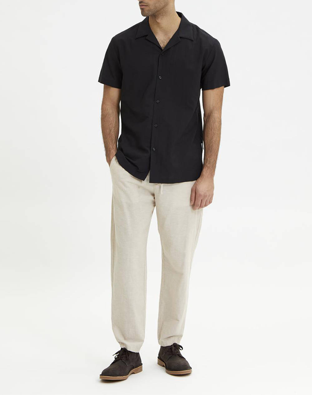 SELECTED SLHREG-AIR SHIRT SS MIX