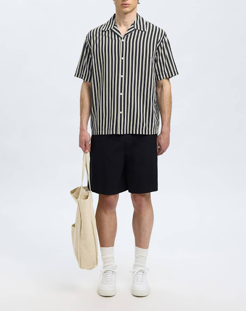 SELECTED SLHRLXAIR MIX SS SHIRT