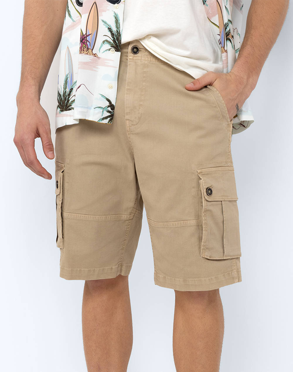 THE BOSTONIANS КЪСИ ПАНТАЛОНИ CARGO REGULAR FIT