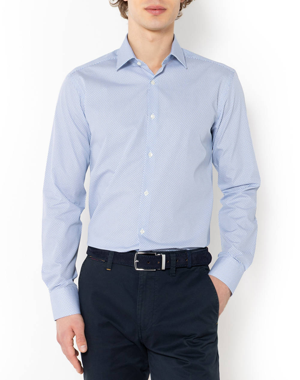 THE BOSTONIANS РИЗА CHARLES POPLIN SLIM FIT