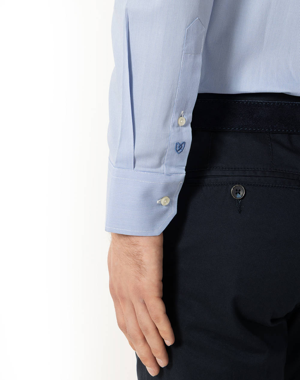 THE BOSTONIANS РИЗА ACORN ПОПЛИН CUSTOM FIT Stripe POPLIN Semi-rex Custom FIT