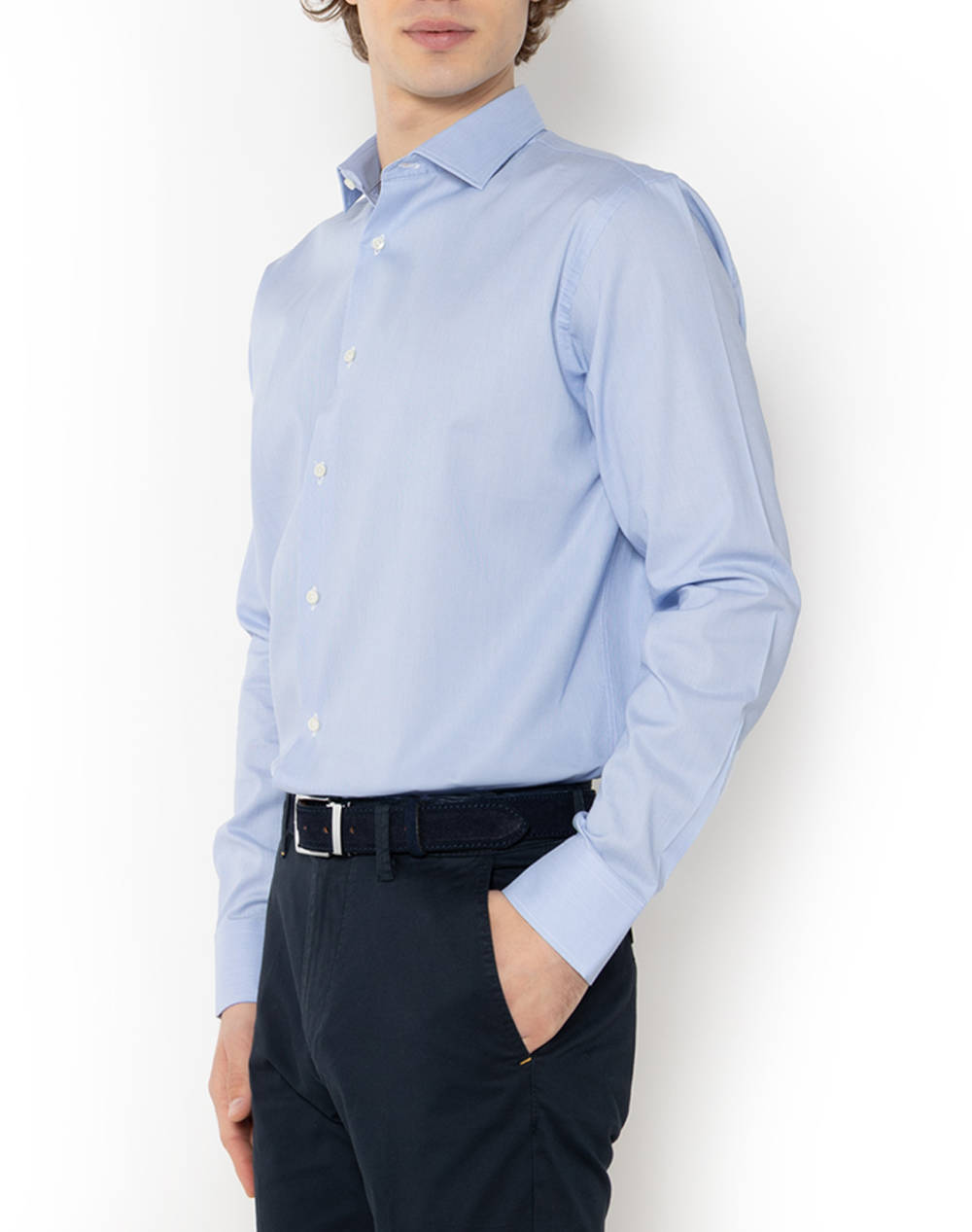 THE BOSTONIANS РИЗА ACORN ПОПЛИН CUSTOM FIT Stripe POPLIN Semi-rex Custom FIT