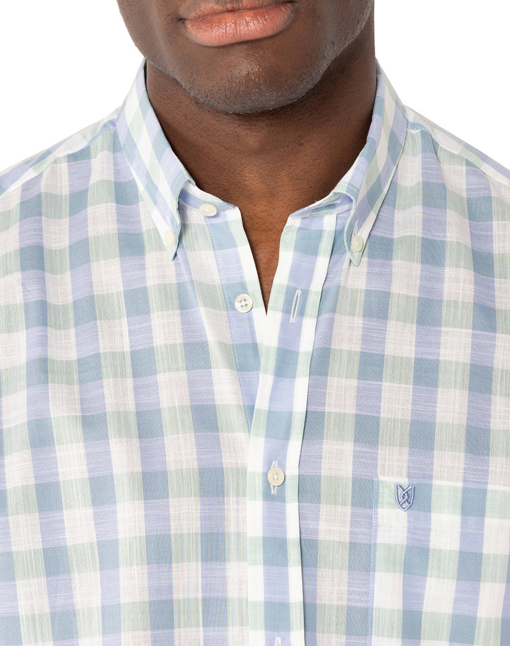 THE BOSTONIANS РИЗА MAVERICK REGULAR FIT MedCheck SLUB Button-down Regular fit