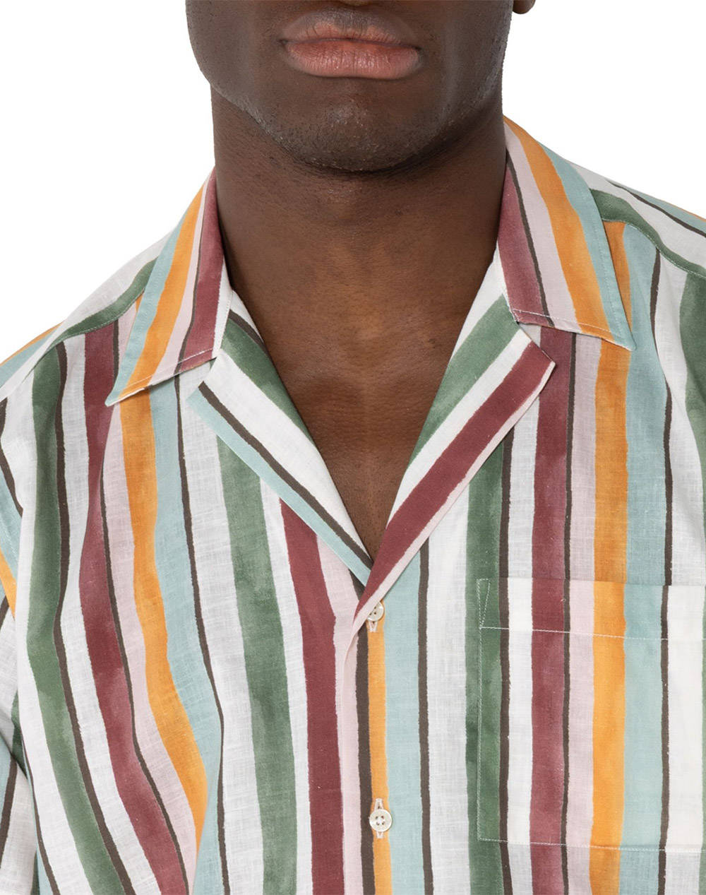 THE BOSTONIANS РИЗА CHARLES ΛΙΝΟ ΒΑΜΒΑΚΙ CUSTOM Print LINEN COTTON Bayron Custom FIT