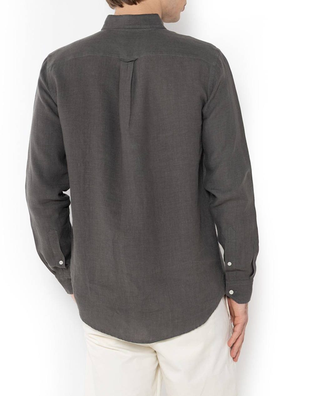 THE BOSTONIANS РИЗА REGULAR FIT Plain LINEN Button-down Regular Fit