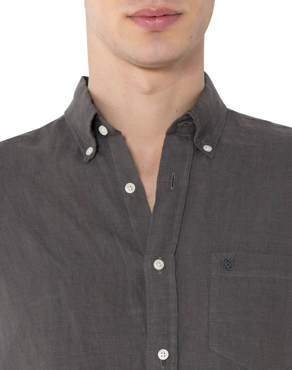 THE BOSTONIANS РИЗА REGULAR FIT Plain LINEN Button-down Regular Fit