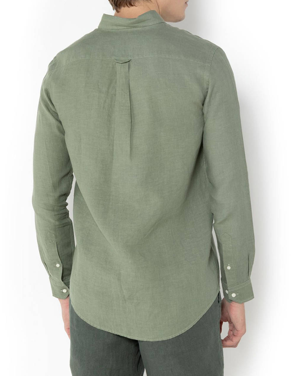 THE BOSTONIANS РИЗА REGULAR FIT Plain LINEN Button-down Regular Fit