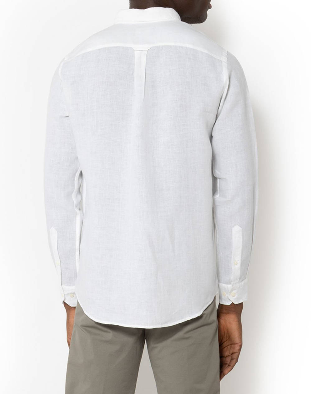 THE BOSTONIANS РИЗА REGULAR FIT Plain LINEN Button-down Regular Fit