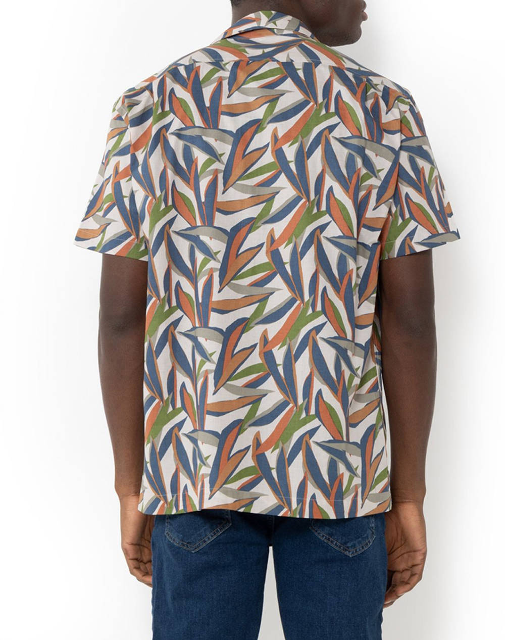 THE BOSTONIANS РИЗА CHARLES ПАМУК CUSTOM FIT Print POPLIN Bayron Custom FIT