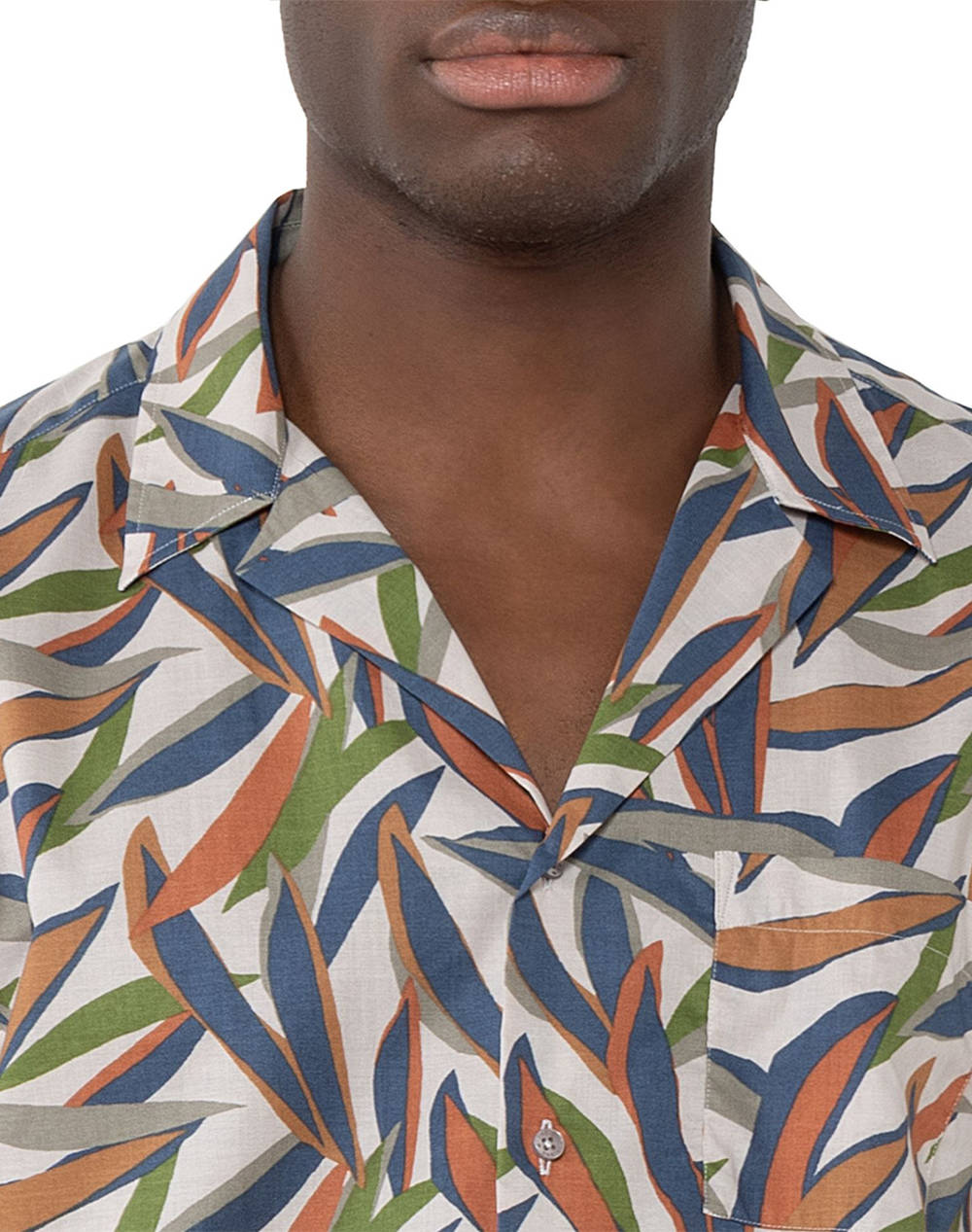 THE BOSTONIANS РИЗА CHARLES ПАМУК CUSTOM FIT Print POPLIN Bayron Custom FIT
