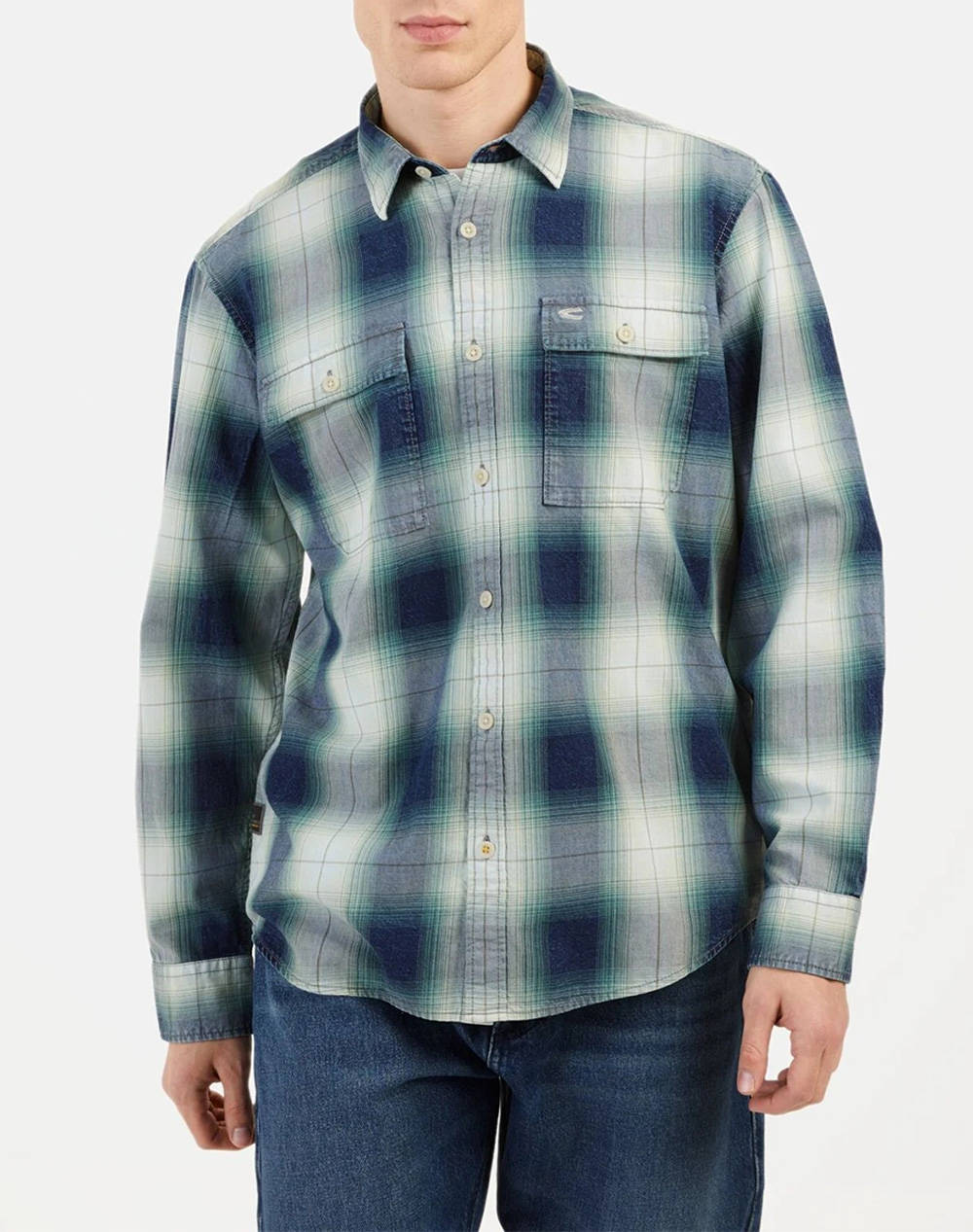 CAMEL РИЗА M.M checked 2Pocket+flaps