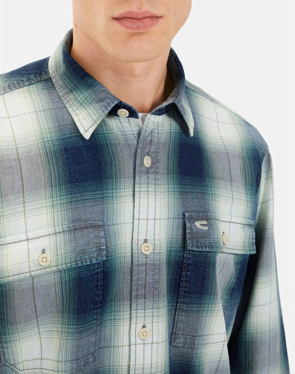CAMEL РИЗА M.M checked 2Pocket+flaps