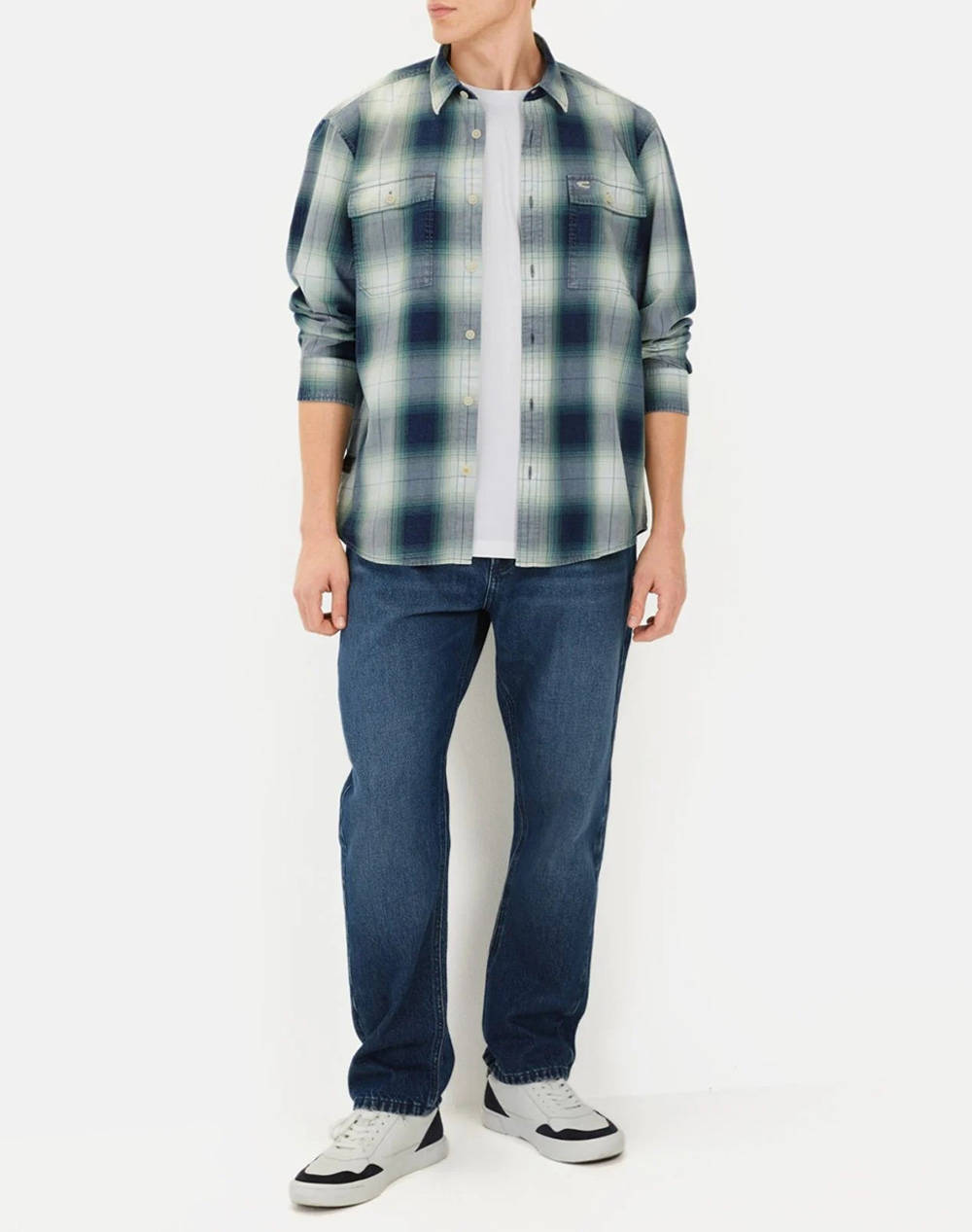 CAMEL РИЗА M.M checked 2Pocket+flaps