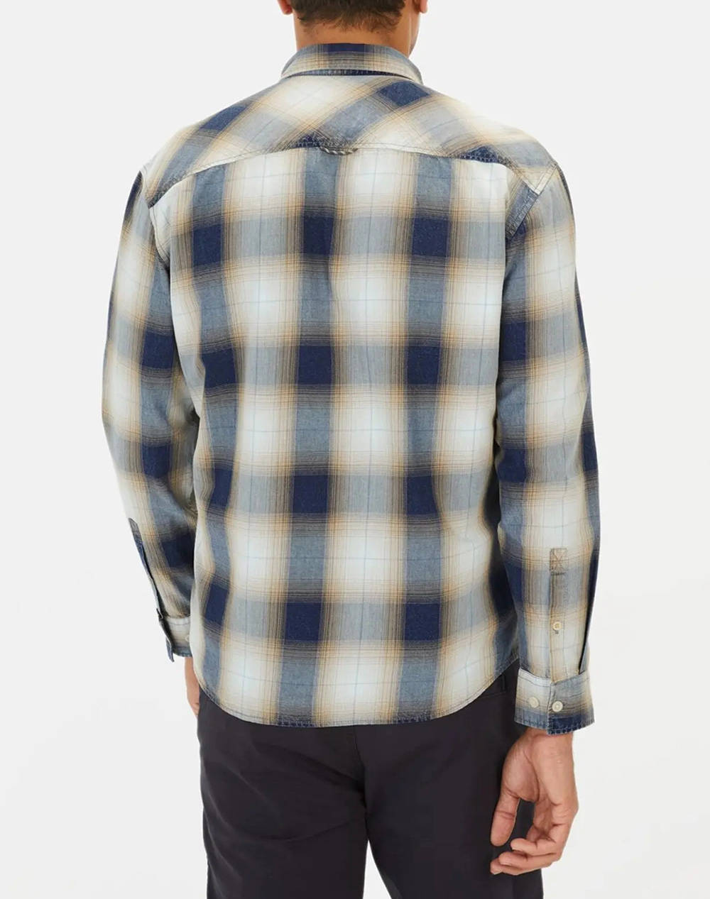 CAMEL РИЗА M.M checked 2Pocket+flaps