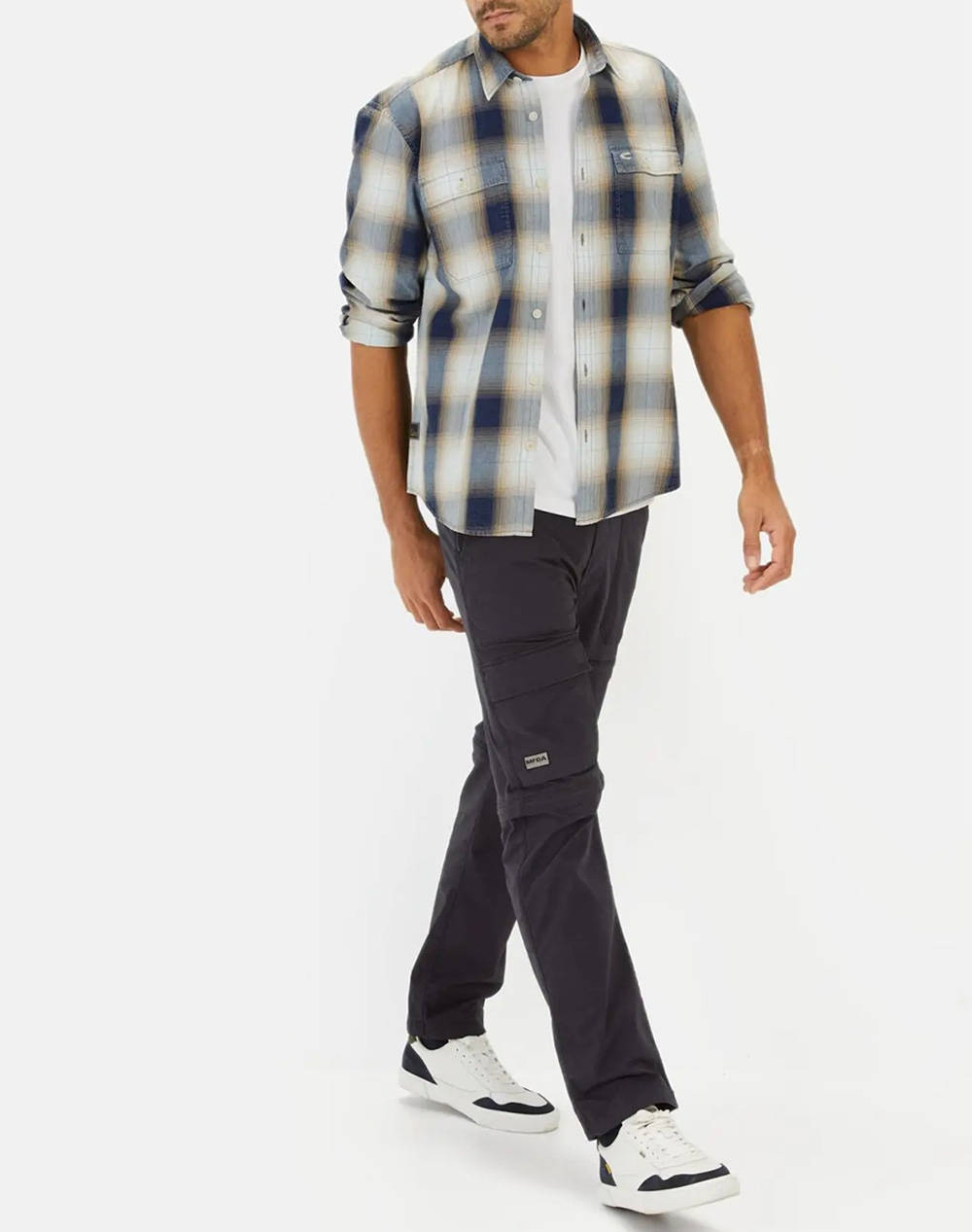 CAMEL РИЗА M.M checked 2Pocket+flaps