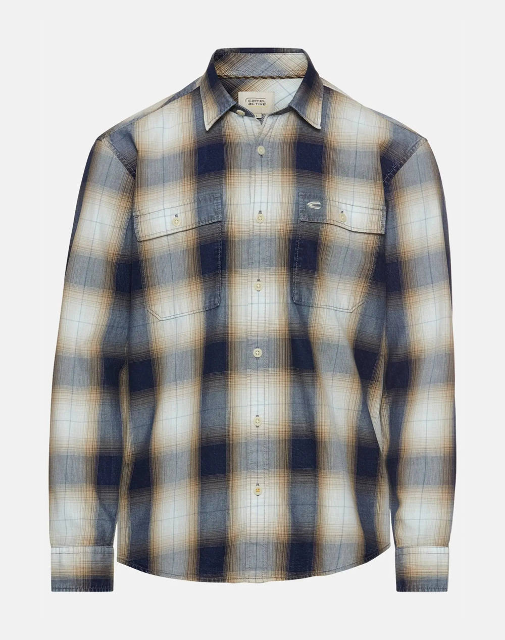 CAMEL РИЗА M.M checked 2Pocket+flaps