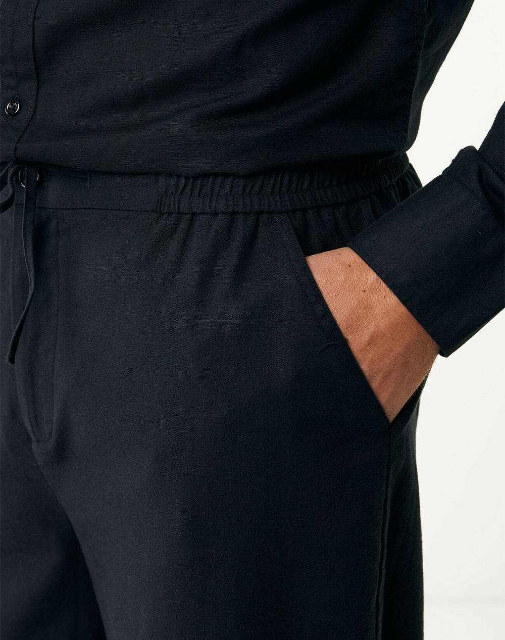 MEXX ETHAN Basic linen pants