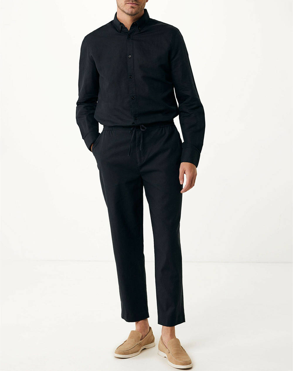 MEXX ETHAN Basic linen pants