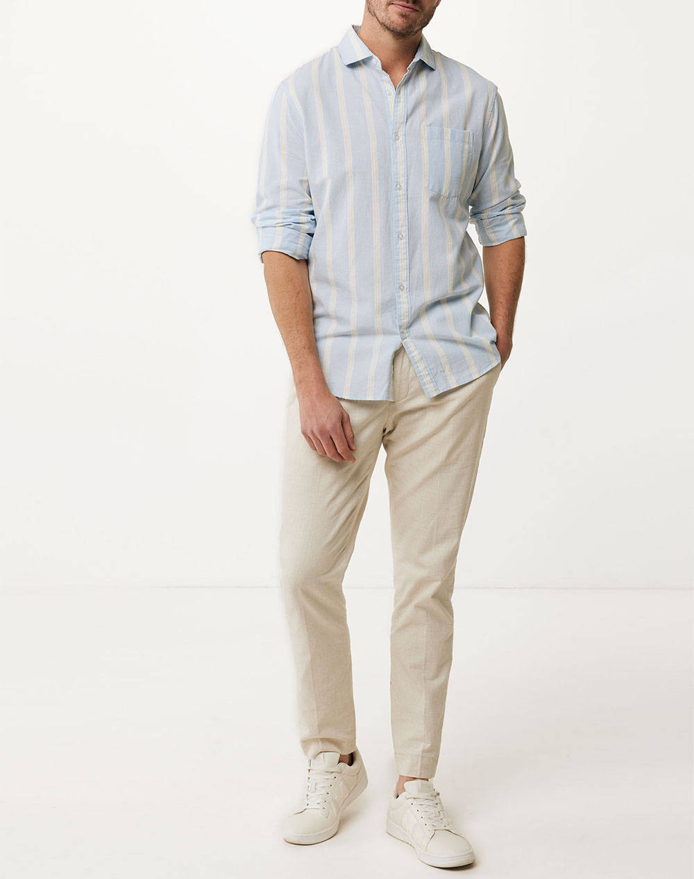 MEXX Striped linen blend shirt