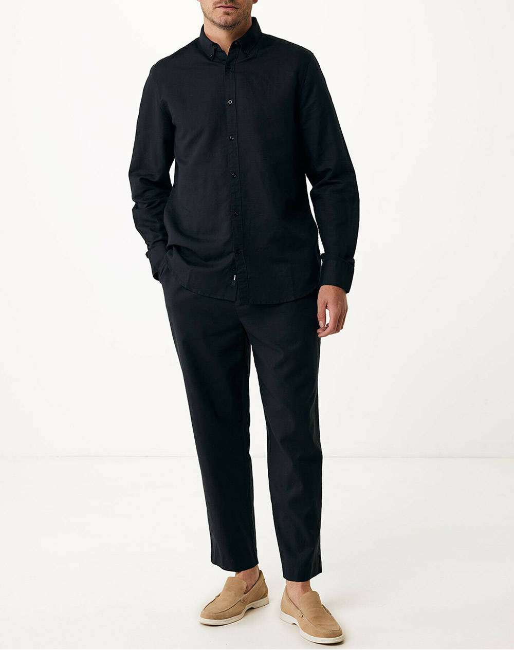 MEXX CALEB Basic linen shirt