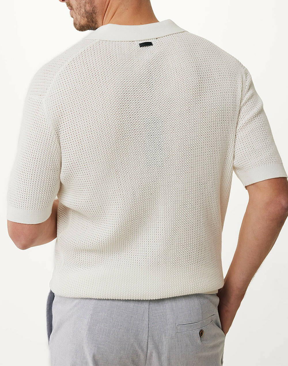 MEXX Open knit polo buttonless