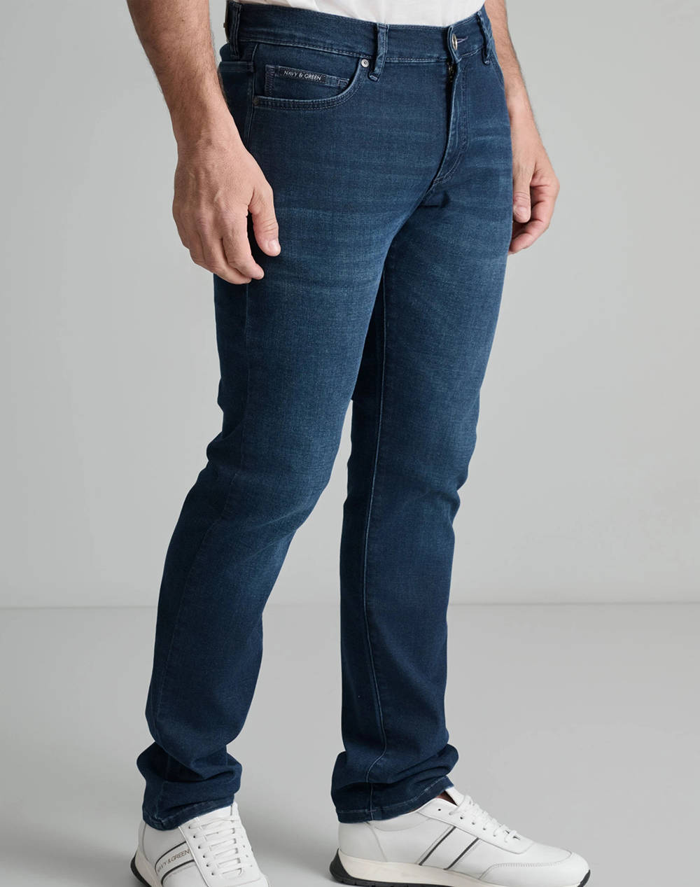 NAVY&GREEN ПАНТАЛОНИ DENIM LOW WAIST