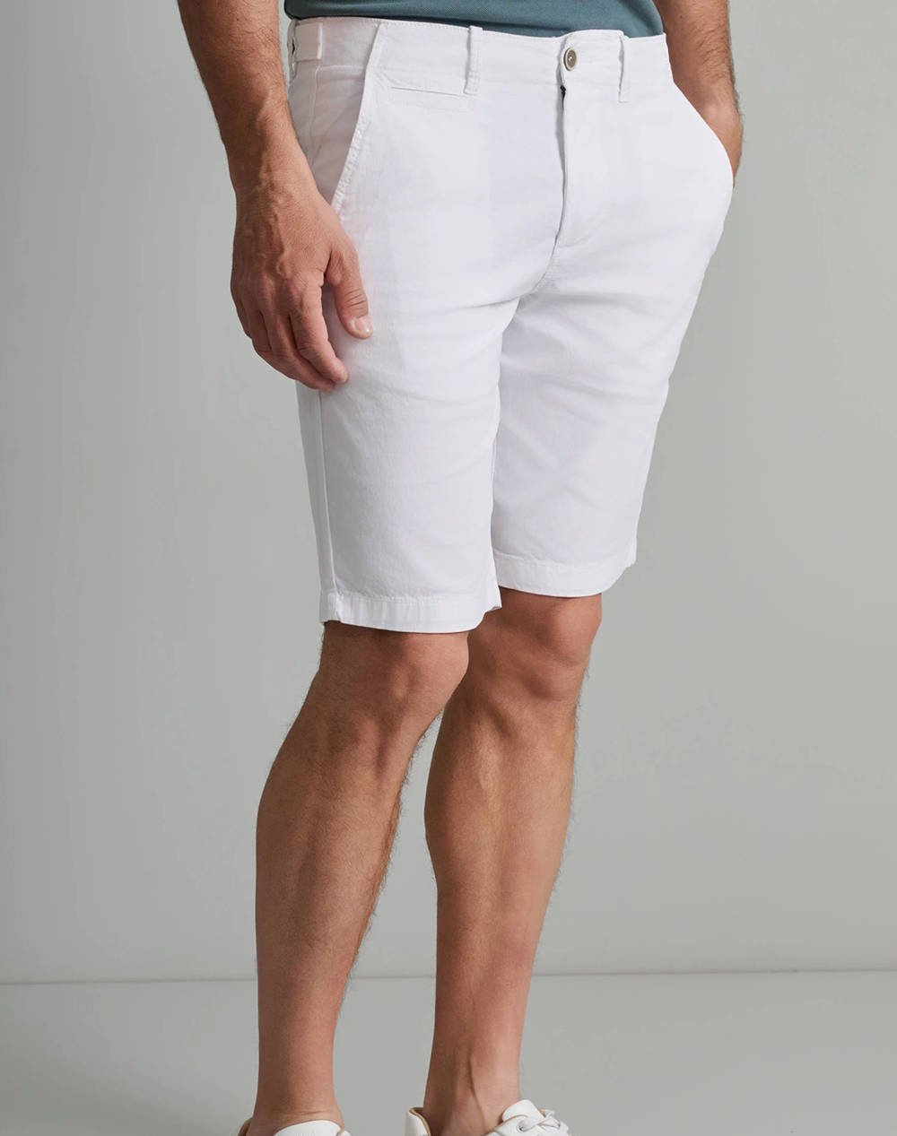 NAVY&GREEN BERMUDA CHINOS