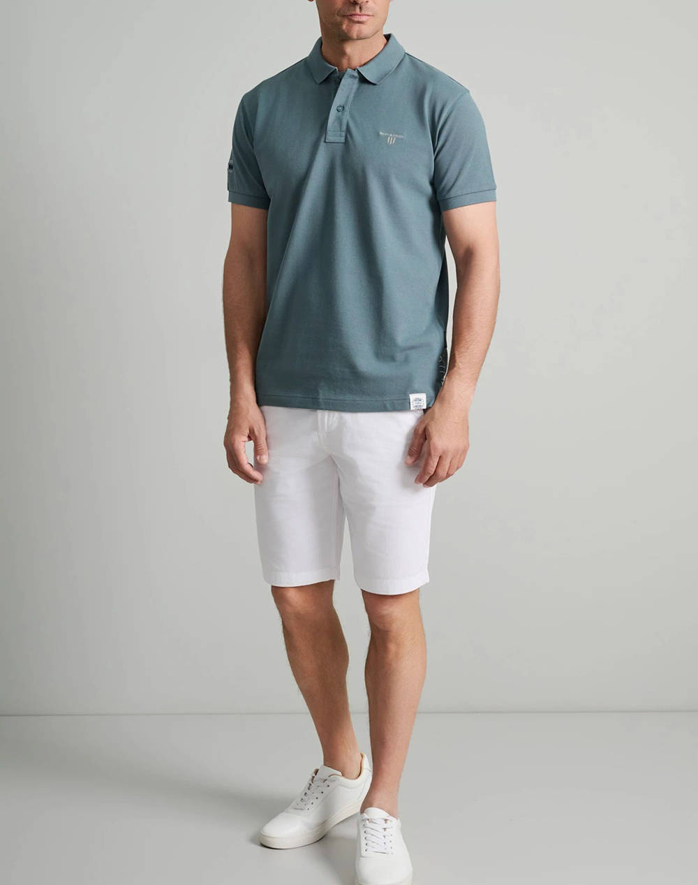 NAVY&GREEN BERMUDA CHINOS