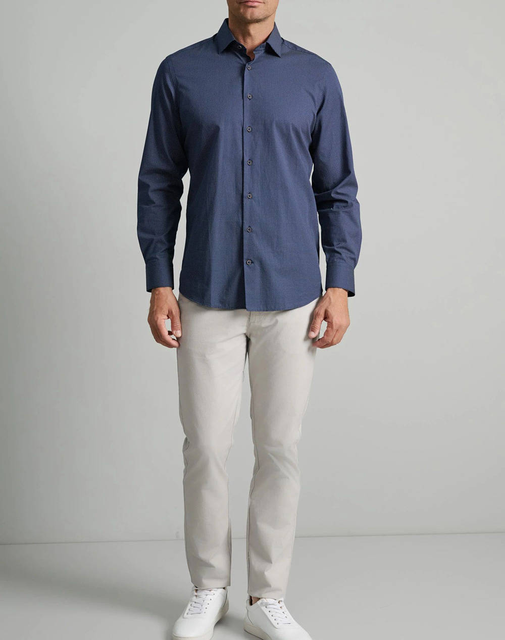 NAVY&GREEN РИЗА FIT LINE