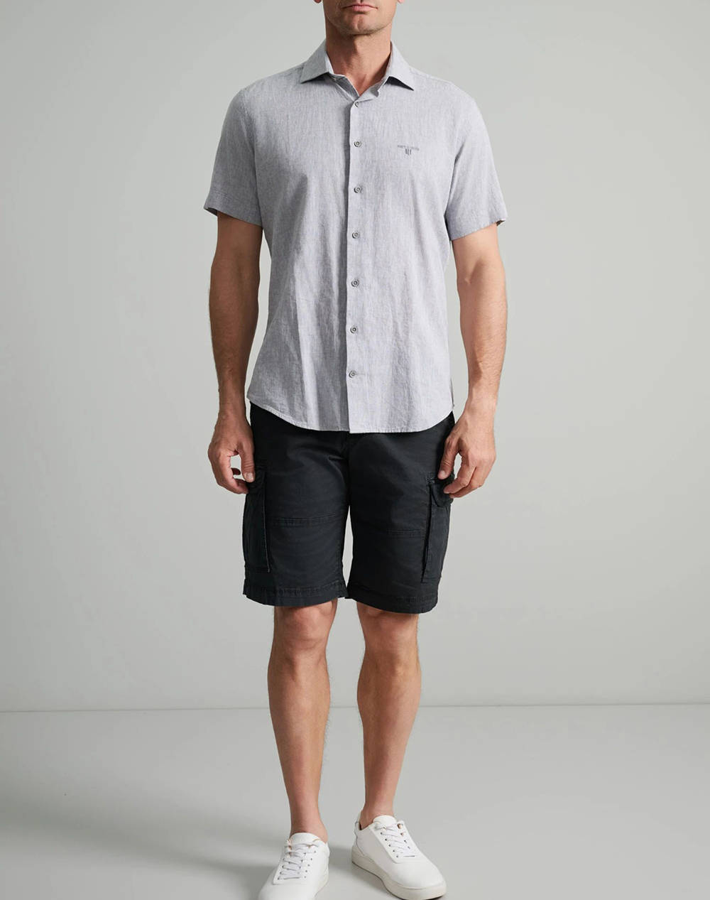 NAVY&GREEN РИЗА COMFORT FIT,КЪС РЪКАВ