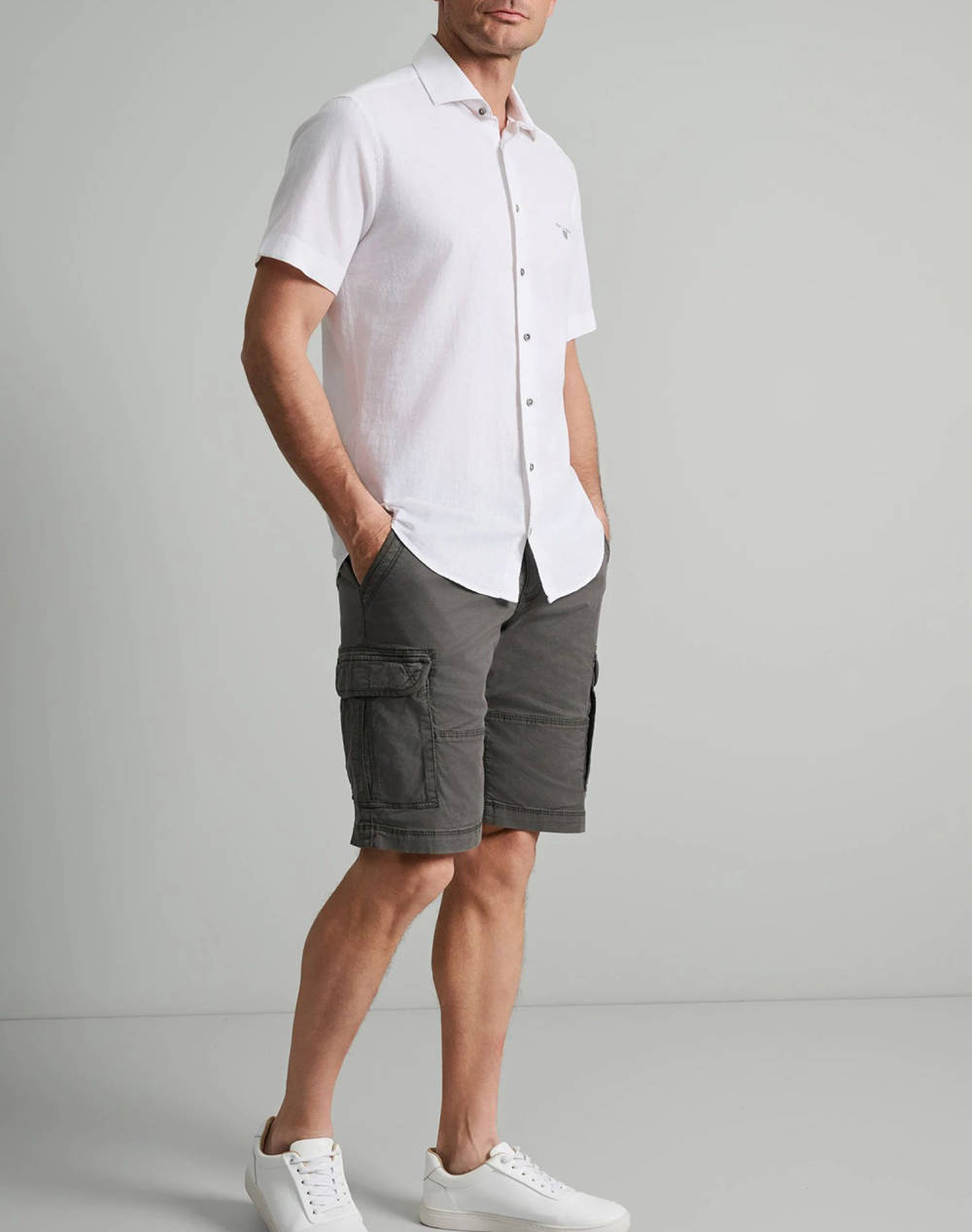NAVY&GREEN РИЗА COMFORT FIT,КЪС РЪКАВ