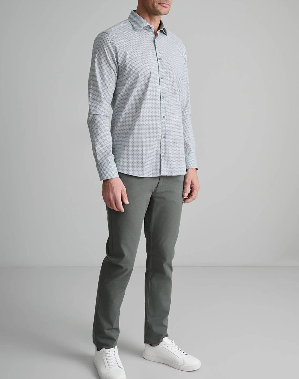 NAVY&GREEN РИЗА FIT LINE