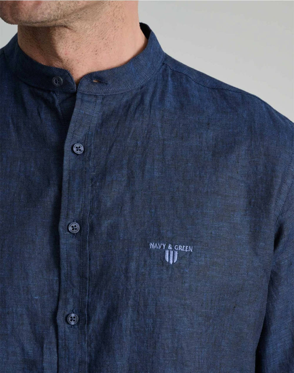 NAVY&GREEN РИЗА MAO COMFORT FIT