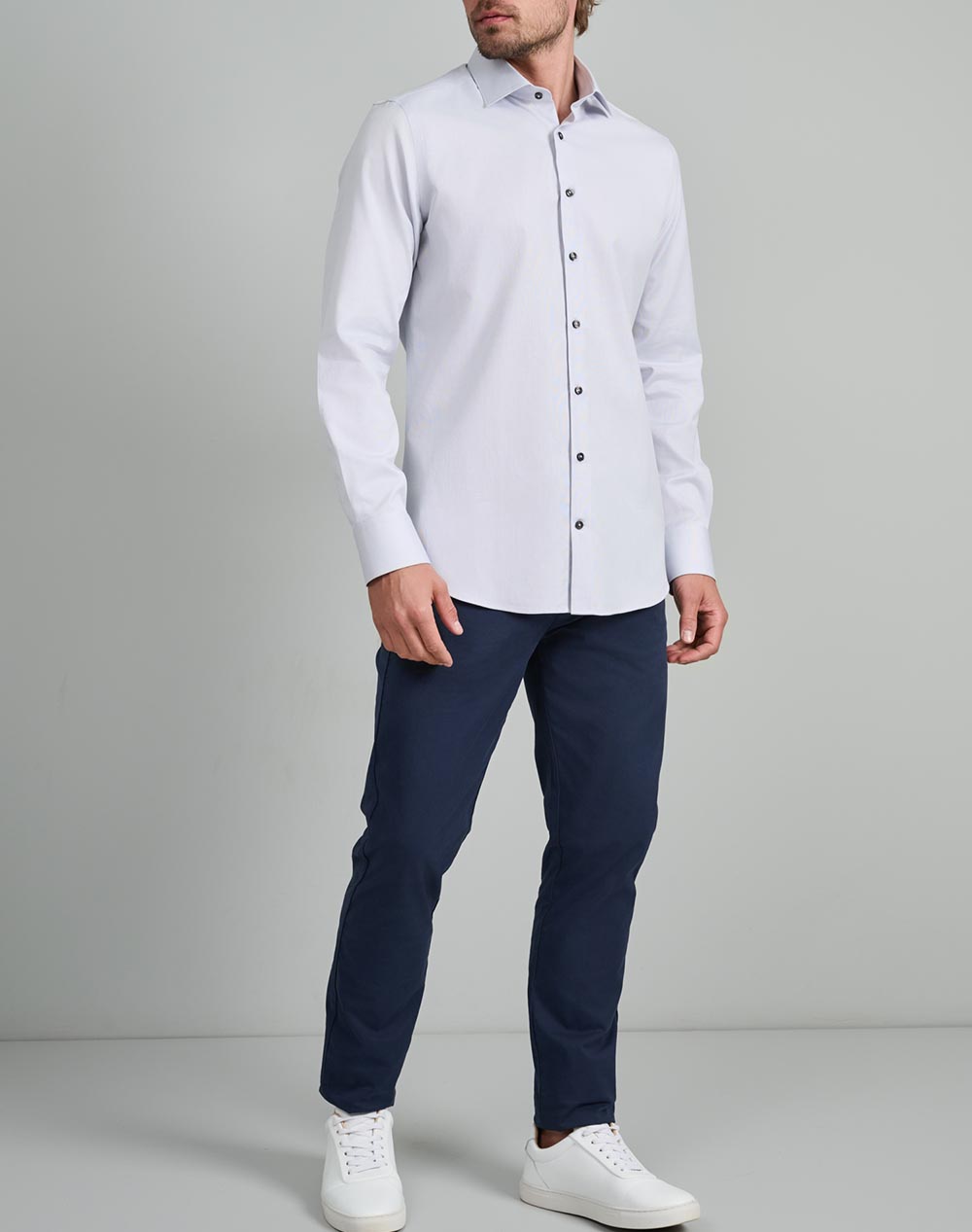 NAVY&GREEN РИЗА FIT LINE