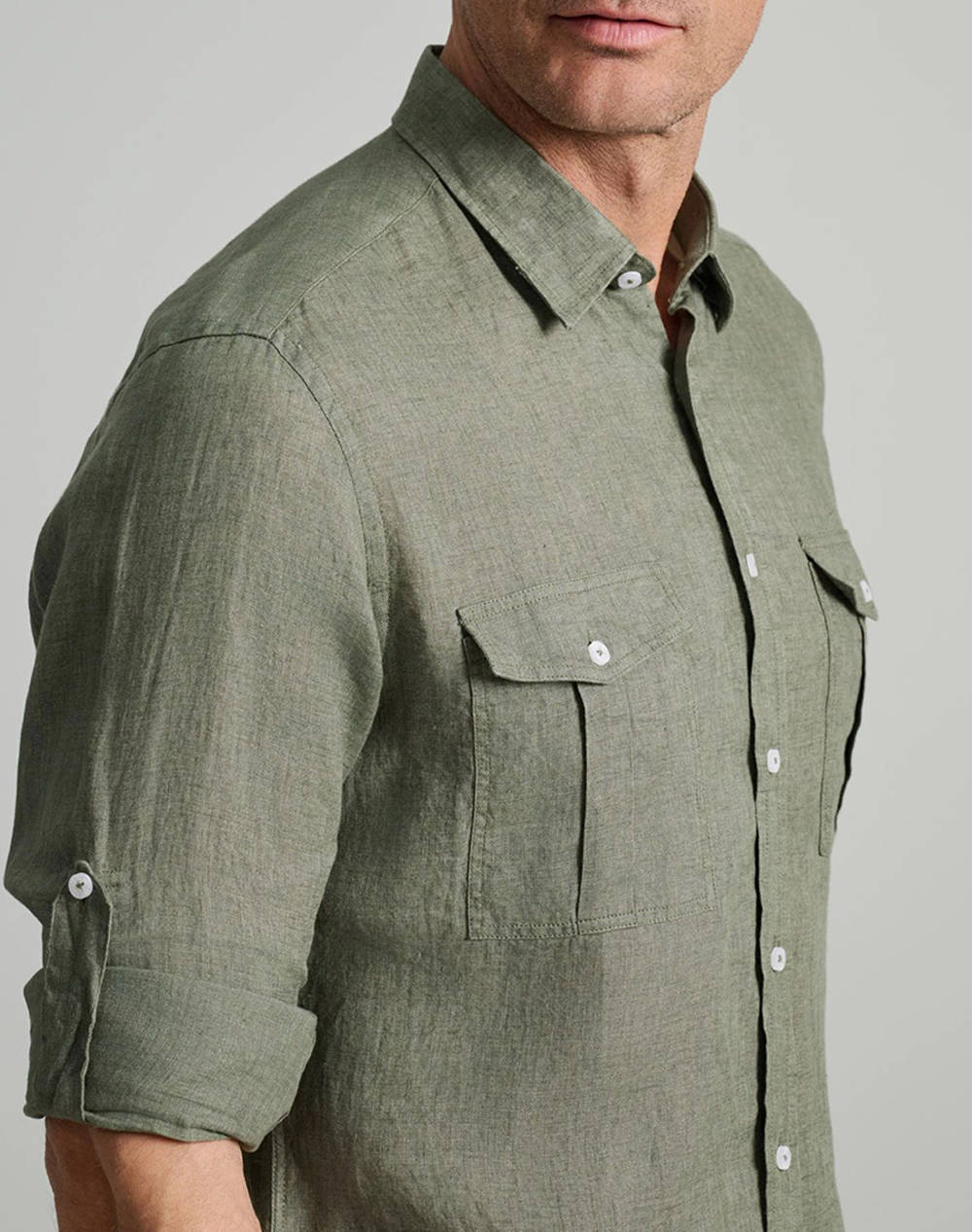 NAVY&GREEN РИЗА FIT LINE