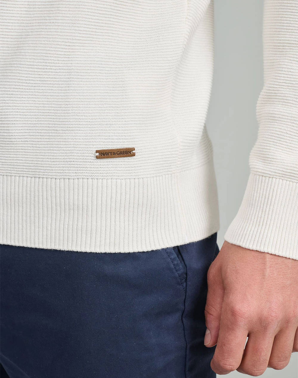 NAVY&GREEN ПЛЕТЕНА БЛУЗА