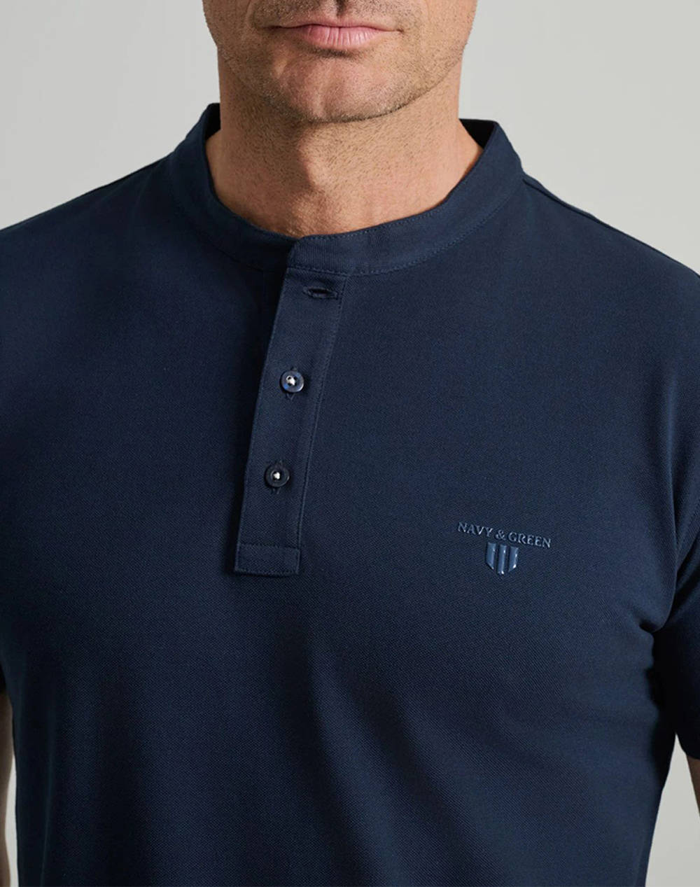 NAVY&GREENМЪЖКА ТЕНИСКА, YOUNG LINE