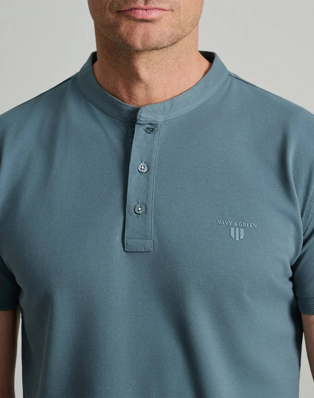 NAVY&GREENМЪЖКА ТЕНИСКА, YOUNG LINE