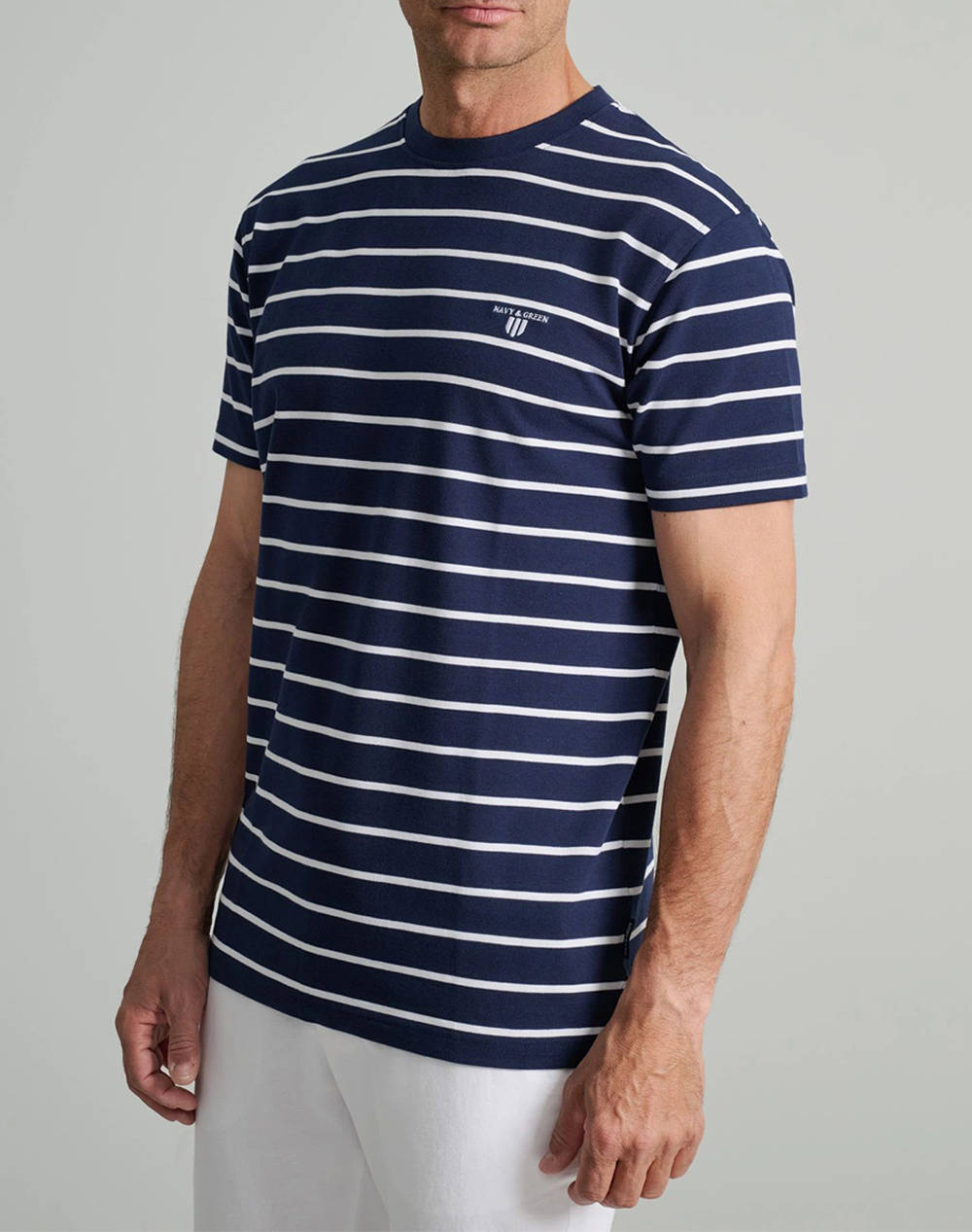 NAVY&GREEN МЪЖКА ТЕНИСКА, CUSTOM FIT